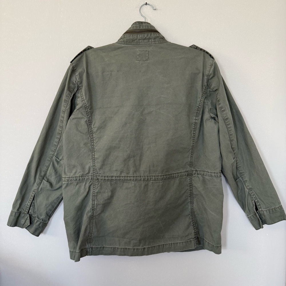Kensie Military Green Utility 100% Cotton Jacket size M - Picture 2 of 7